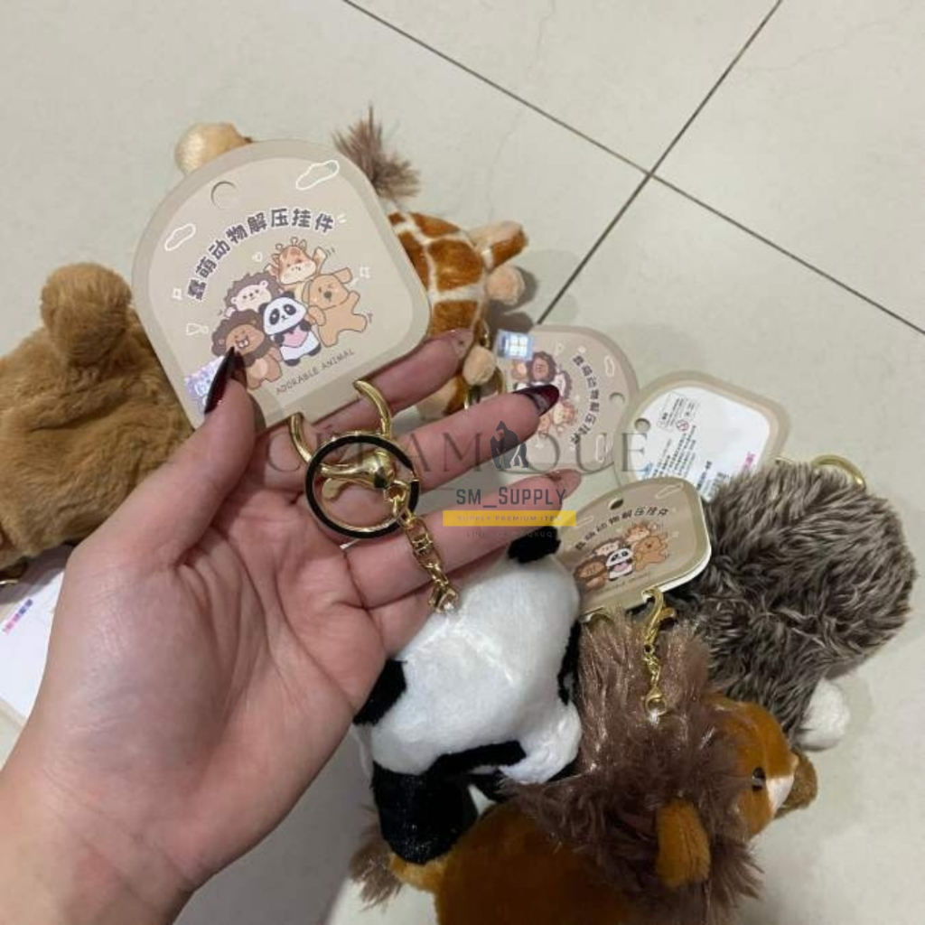 BONEKA GANTUNGAN TAS WANITA WOMEN ADORABLE ANIMAL WITH TAG