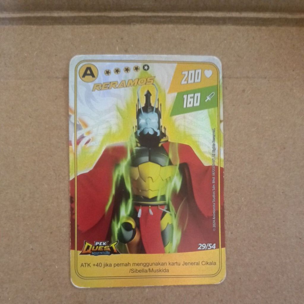 Monsta Galaxy Card ORIGINAL Boboy boboiboy kartu