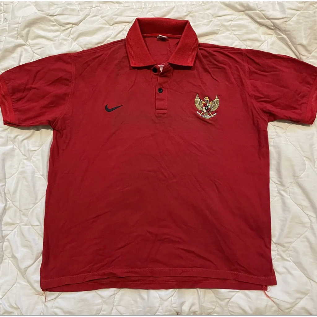 preloved kaos kerah polo shirt nike timnas garuda indonesia
