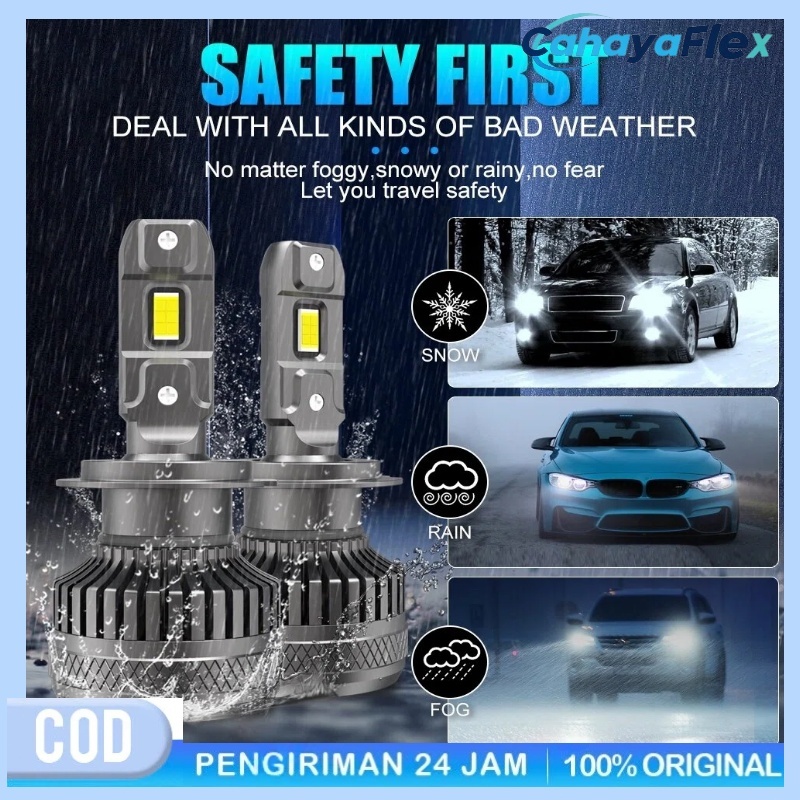 LED Headlight Led H4  Canbus H1 H11 9005 Headlamp HB3 160W 35000LM 12V 24V 1 pcs 6500K