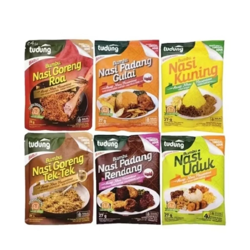 Tudung Bumbu Instan Nasi Kuning/ Nasi Uduk/ Nasi Goreng Roa/ Nasi goreng Tek-tek