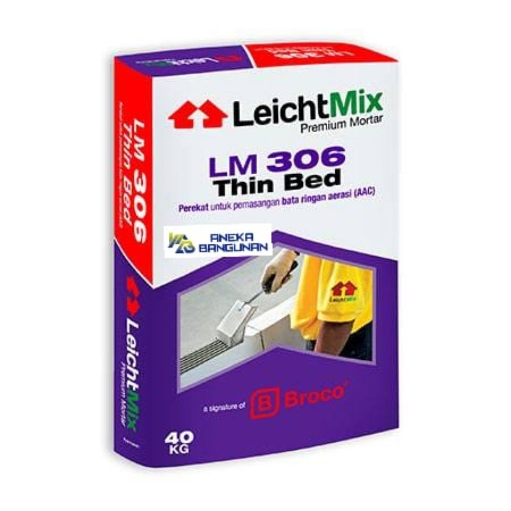 Semen Hebel Murah dari Broco Merek Leichtmix / Mortar Bata Ringan (Grab / Gojek Instant saja)