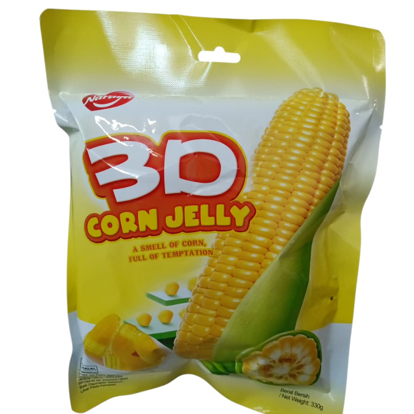 Naraya 3D Corn Jelly (Permen Jeli rasa Jagung) 330gr