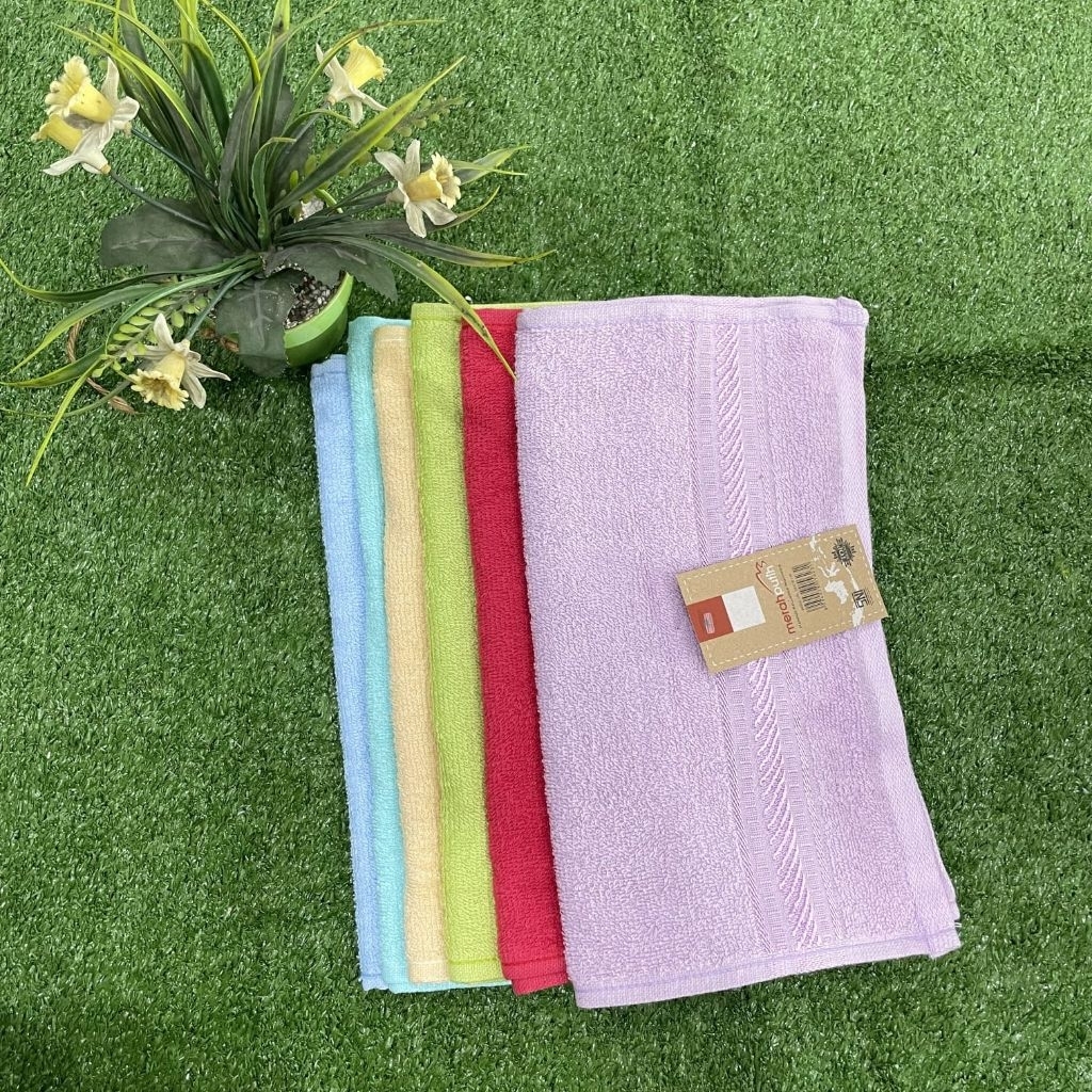 New Handuk Merah Putih Kecil 30x70 Handuk Leher Handuk Olahraga