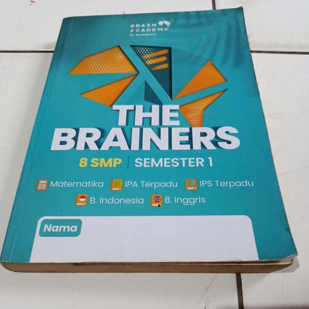 BUKU BRAIN ACADEMY BY RUANGGURU THE BRAINERS 8 SMP SEMESTER 1