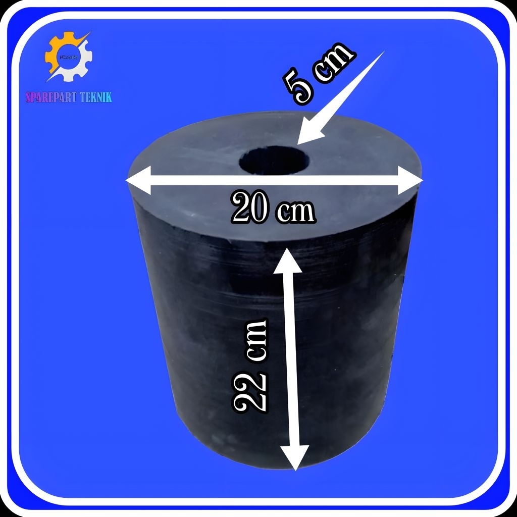 Karet Kabin 20cm × 22cm Lubang 5cm Rubber Mounting 200mm ×220mm Lubang 50mm