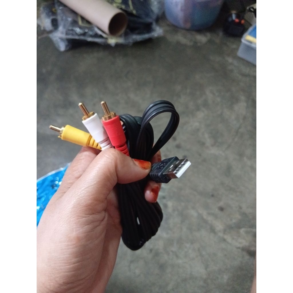 Computer USB TV Cable - Kabel RCA 3R to USB - Kabel USB to RCA 3R / 3 Jalur Suoer Superior Quality