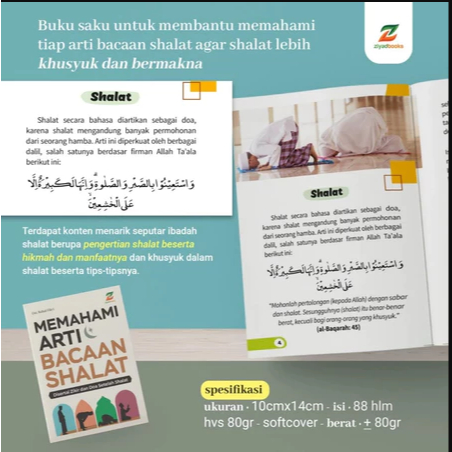 Buku Memahami Arti Bacaan Shalat -Tuntunan Panduan Sholat erlengkap lengkap adi hidayat