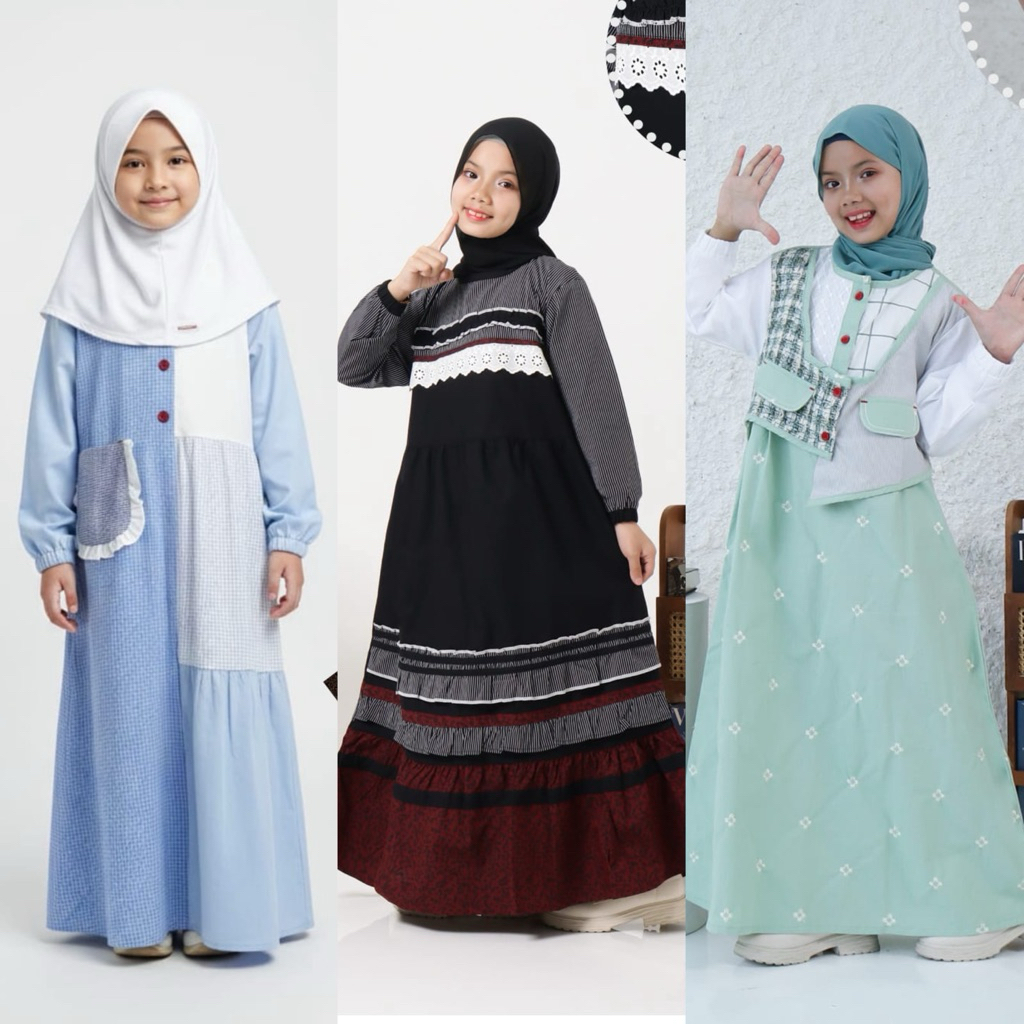 (SIZE M) GAMIS ANAK DALIMA KIDS BY SEMUT