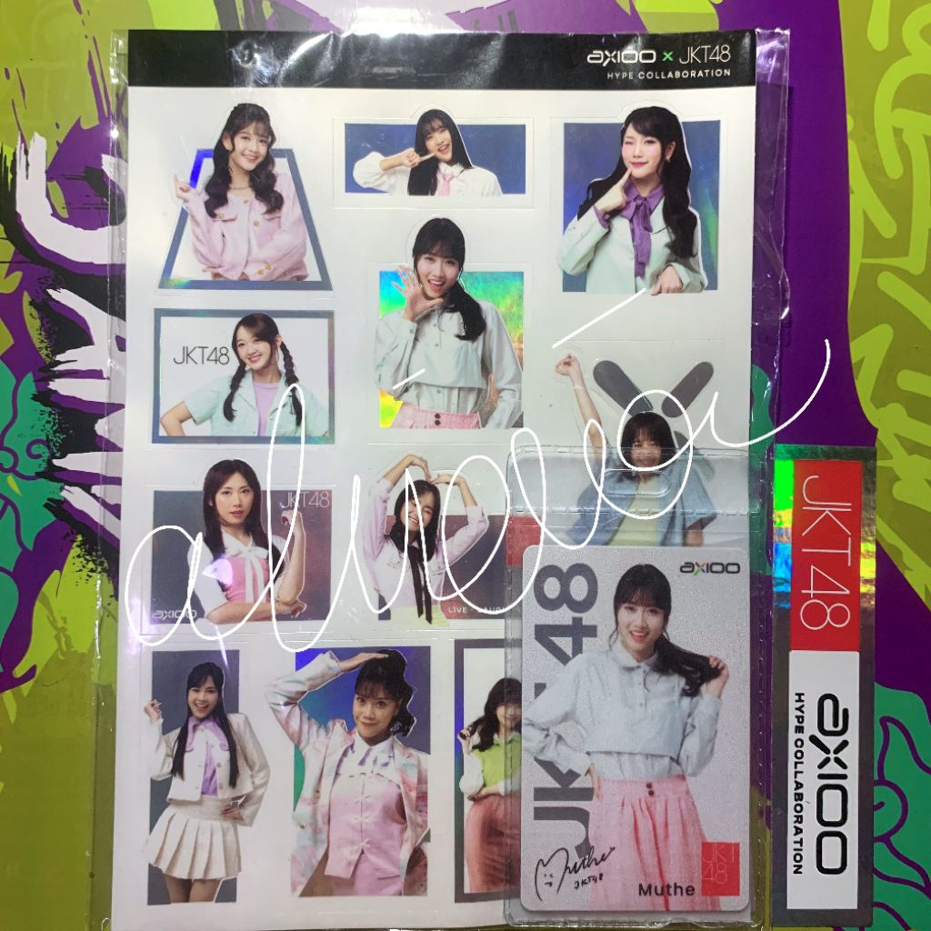 Photocard Muthe JKT48 + Sticker Axioo x JKT48 Official