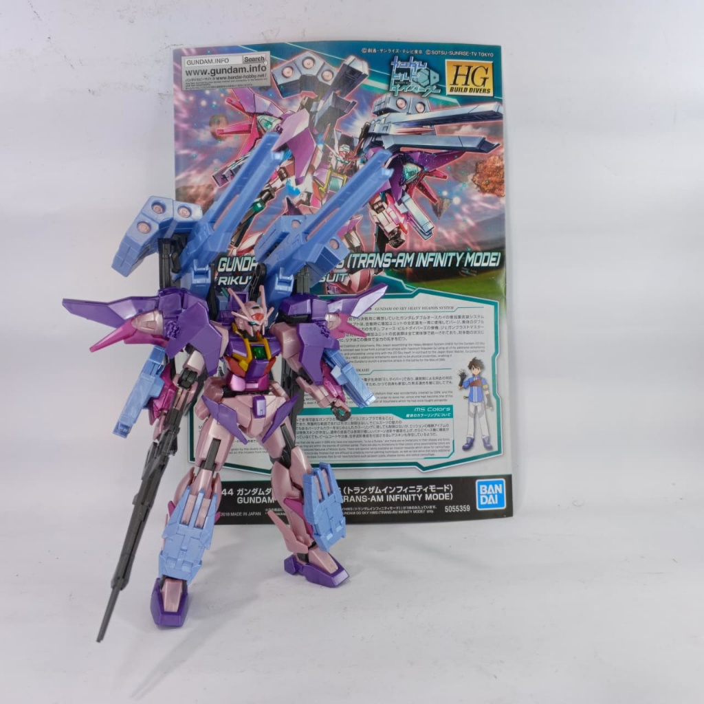 Bandai HGBD 00 Sky HWS TransAm Infinity / Model Kit Gundam HG OO 1/144 2nd Sudah Rakit HS206
