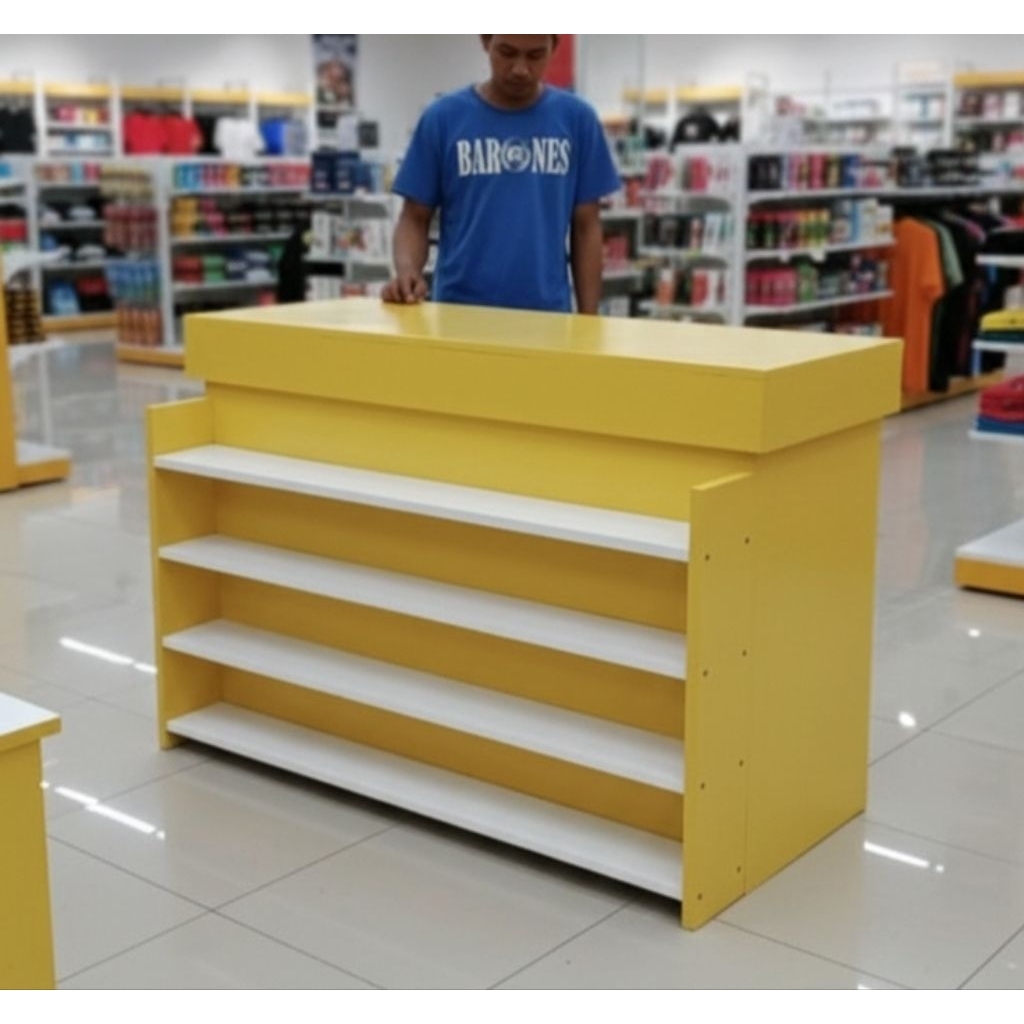 meja kasir minimalis, meja kerja, meja resepsionis, meja toko warung, meja kasir rak depan