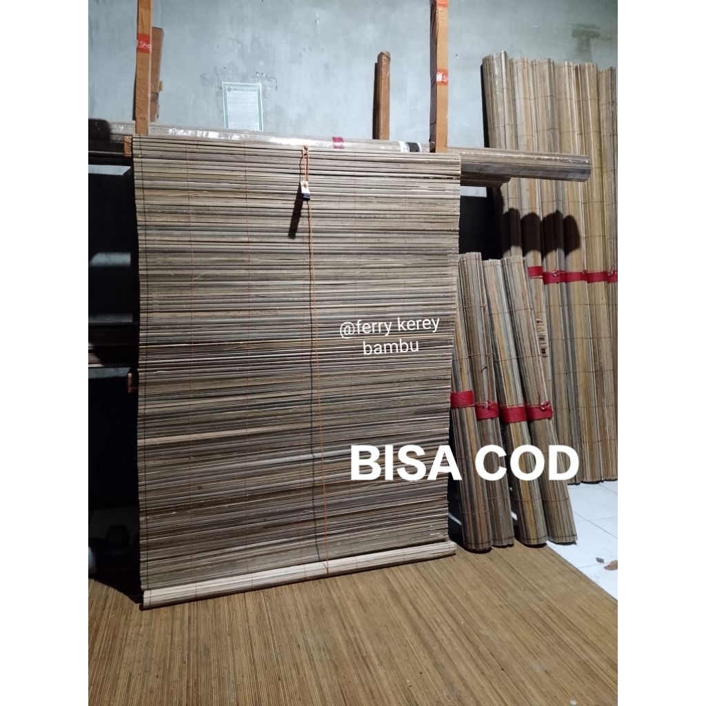 TERMURAH TIRAI BAMBU 2X2 KEREY GULUNG OUTDOOR