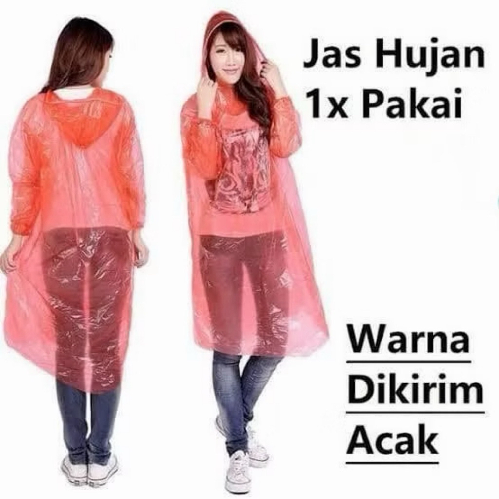 Jas Hujan Plastik Sekali Pakai Jas Hujan Mantel