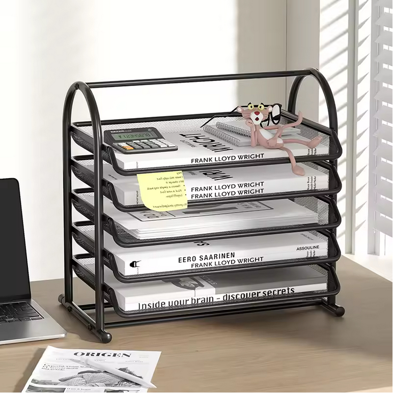Rak Dokumen 4 Susun – Letter Tray / Paper Tray Organizer Meja Kantor