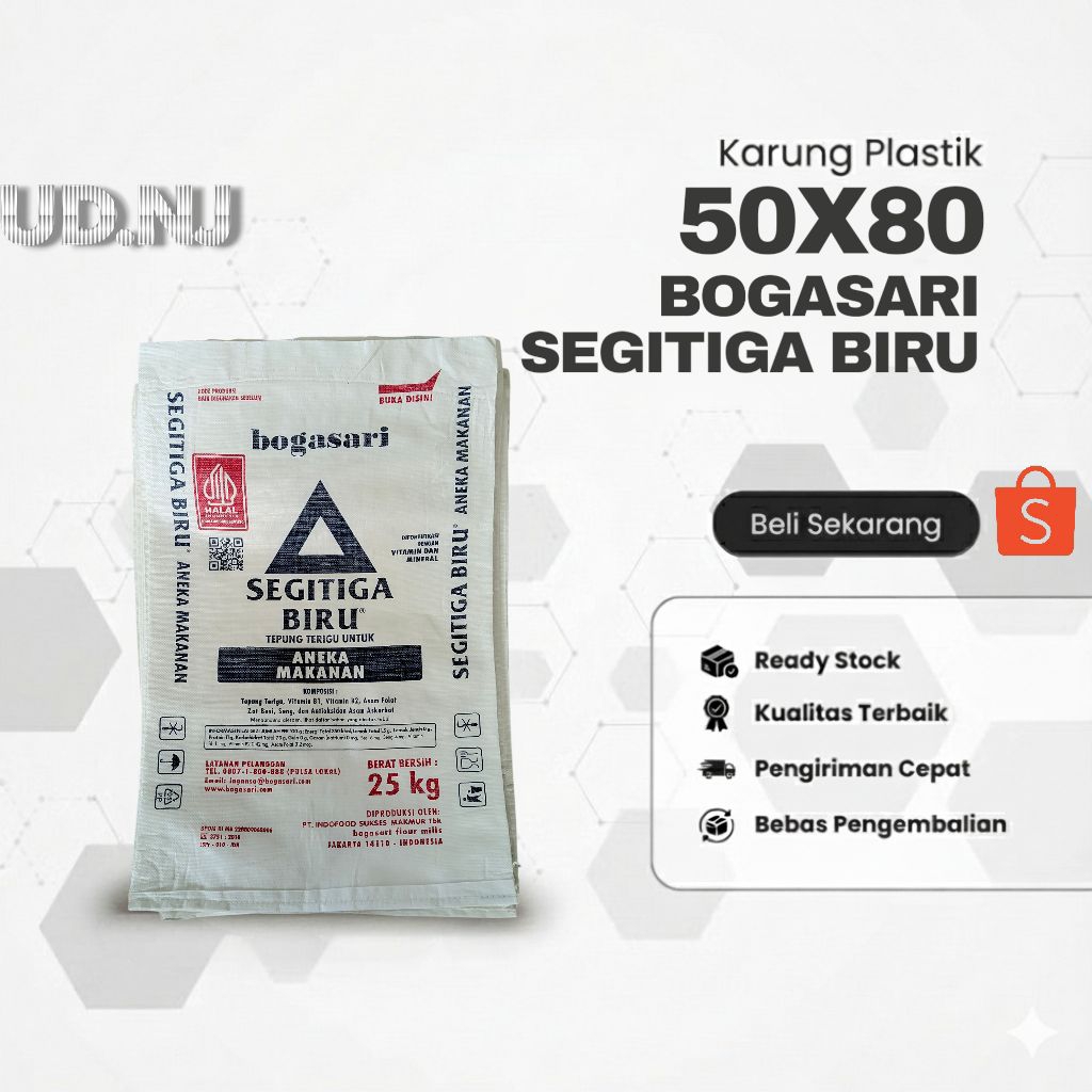 Karung Bekas tepung terigu uk 50x80 (25Kg) Kualitas Premium