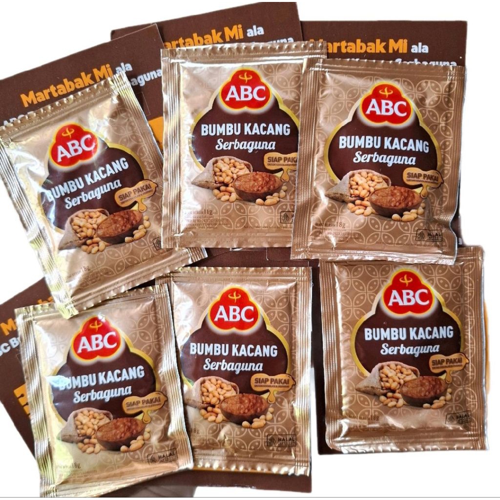 ABC Saus Saos Bumbu Kacang Serbaguna Sachet 18g 18 gr 18 g