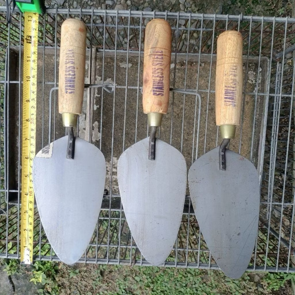 Cetok Stainless cetok galur Sendok Semen Asli (kecil, sedang, Besar) Cetok Tukang Alat tani perkebun