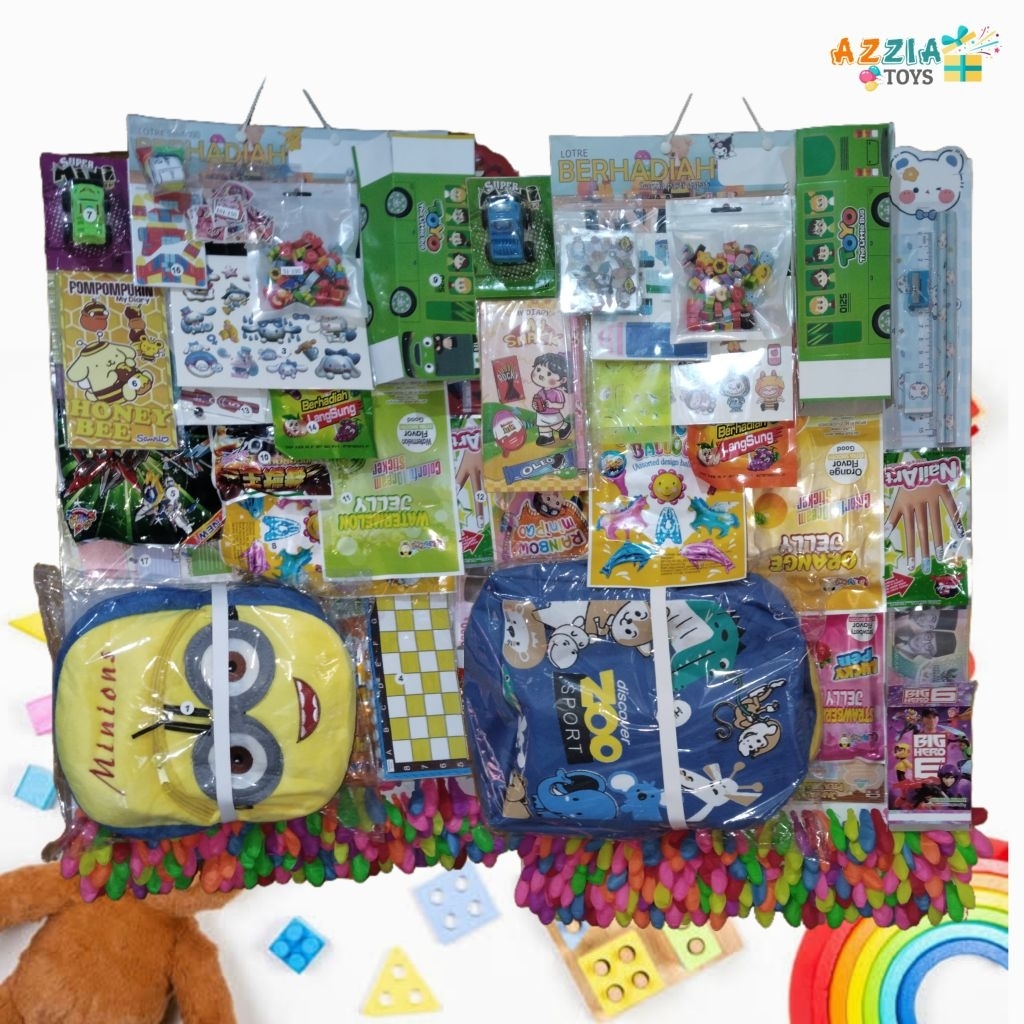 Mainan Cabutan Lotre Berhadiah Varian Random Semua Dapat Hadiah 100-200Pcs Dikirim Random