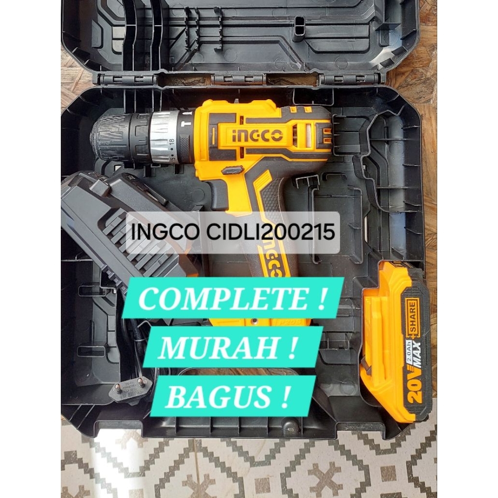 INGCO CIDLI200215 KONDISI NORMAL