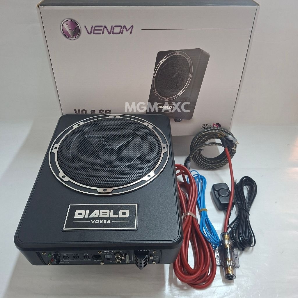 Venom Diablo VO 8SB Subwoofer Kolong Aktif 8 Inch Underseat Bass Tube - Subwofer 8"