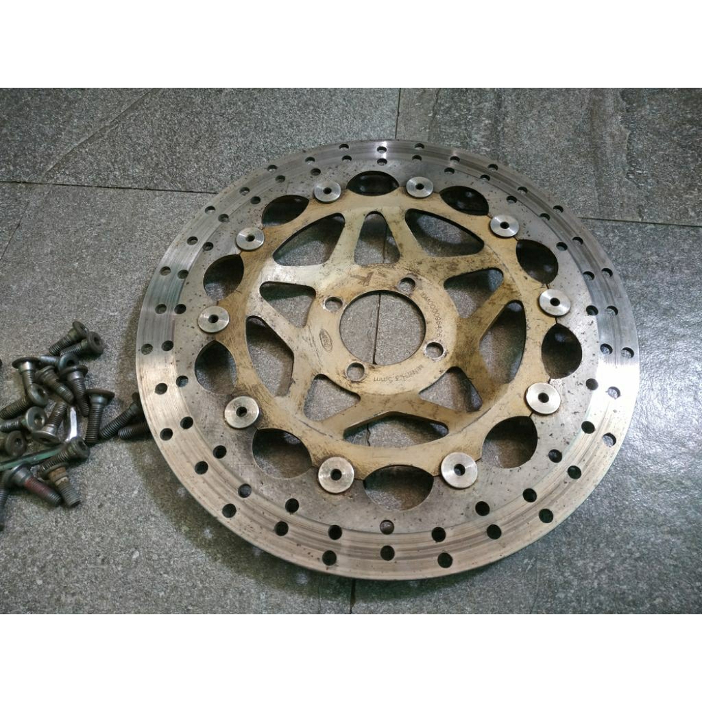 Disc cakram piringan Disk PSM depan Floating 320MM bisa buat supra x 125 kph disk Cekung