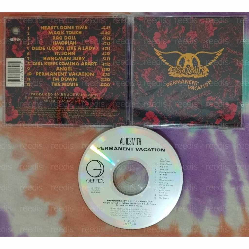 Aerosmith - Permanent Vacation, 1st press US - CD