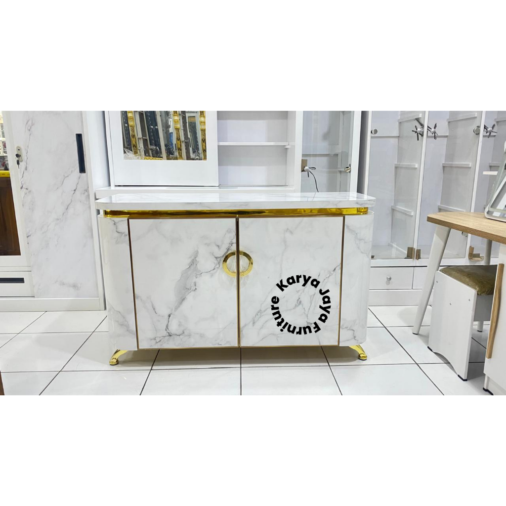 bufet tv hpl minimalis 120 cm