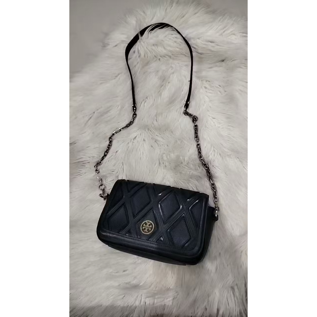 tory burch sling bag hitam amerson