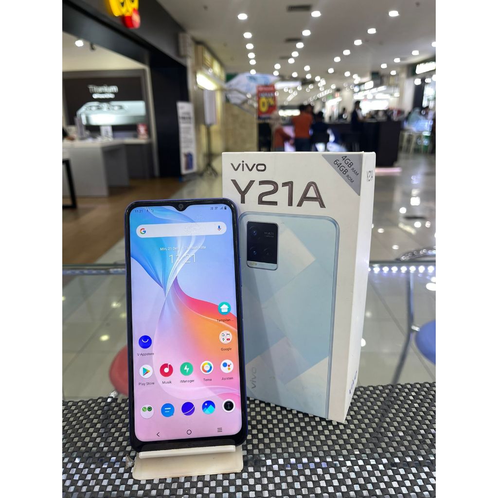 VIVO Y21A 4/64GB SECOND SEKEN BEKAS RAM 4GB INTERNAL 64GB