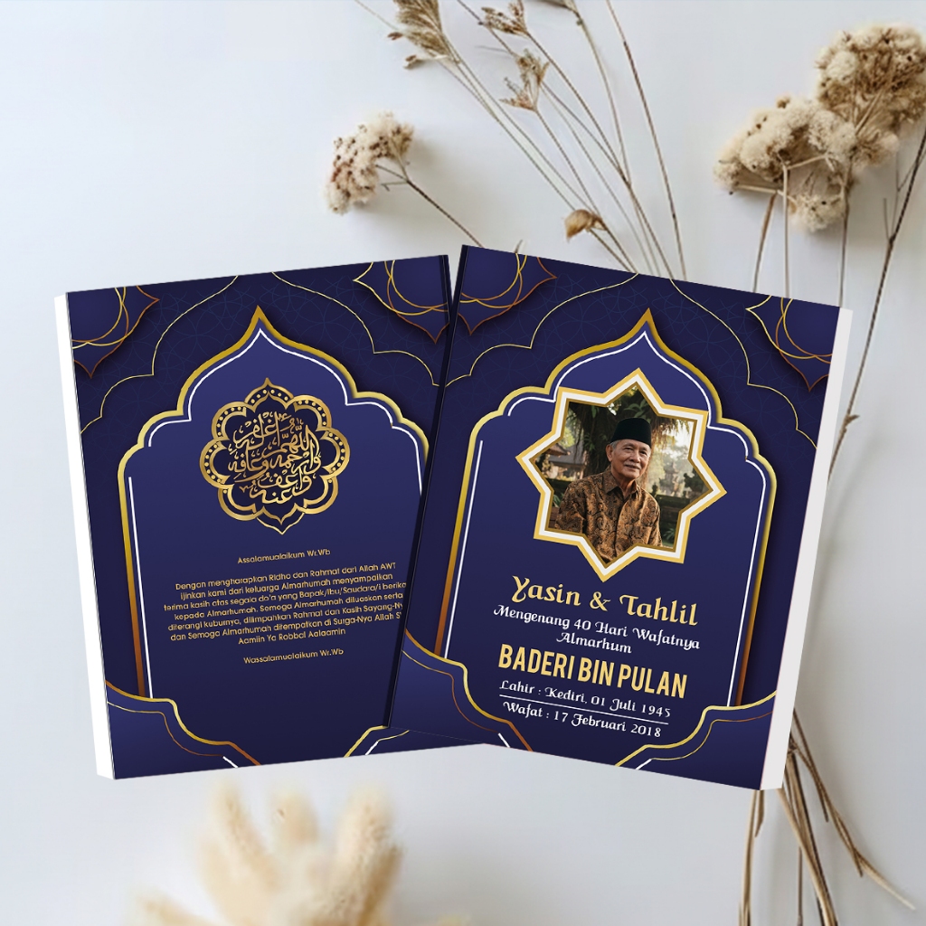 TANPA PO Buku Yasin Dan Tahlil / Yasin Soft Cover Custom Foto