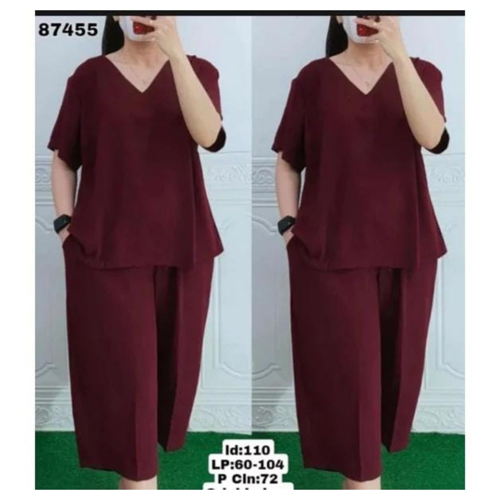 PROMO HARI INI SETELAN ANDIN // SETELAN WANITA DEWASA JUMBO//ONE SET ANDIN// ONE SET WANITA TERLARIS