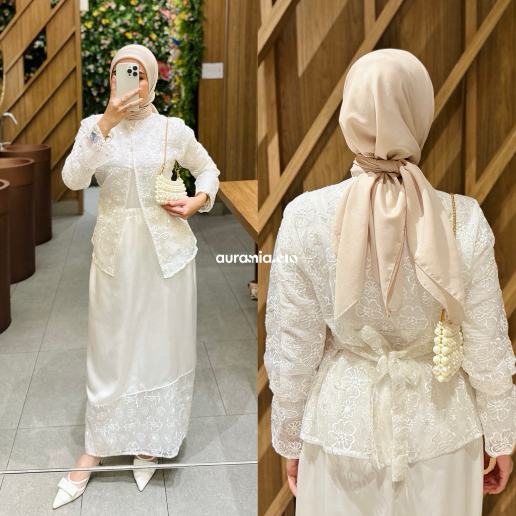 ONESET FATIMAH SERIES LEBARAN 2026 outer bordir setelan rok