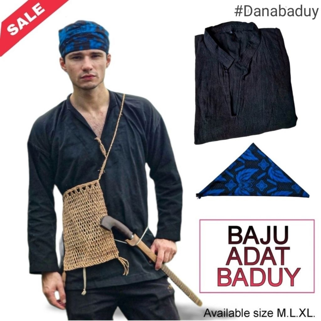 Baju adat baduy Tenun Khas Baduy Luar bonus iket kepala baduy