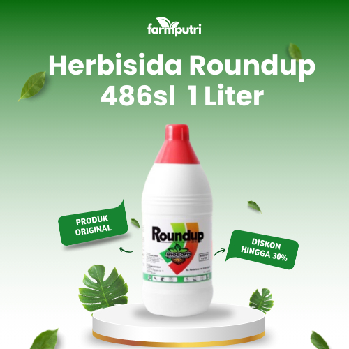 Roundup 1 Liter Herbisida Rondap Rondup Obat Pembasmi Rumput Ampuh 486 SL