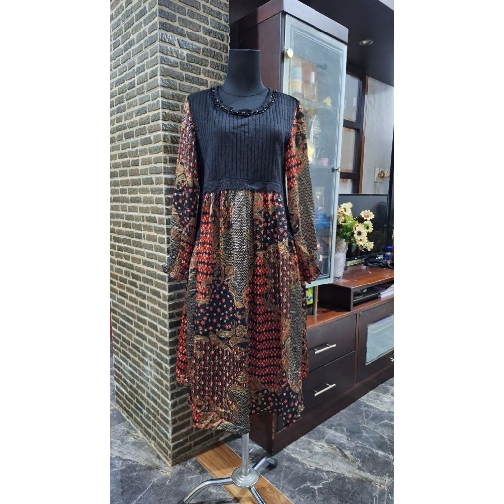 Dress rajut sutera premium/ Dress jumbo