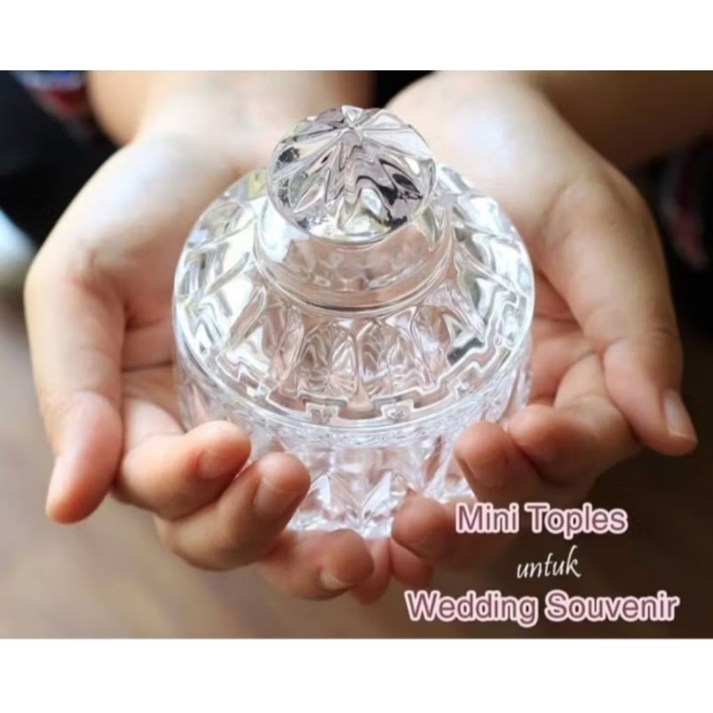 candy Pot kaca Tempat Permen Capodimonte