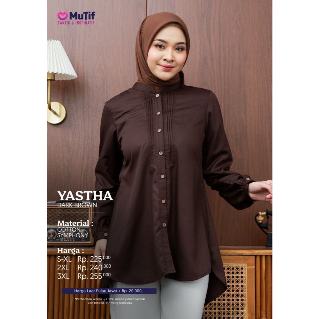 ATASAN MUTIF YASTHA TUNIK BAHAN KATUN