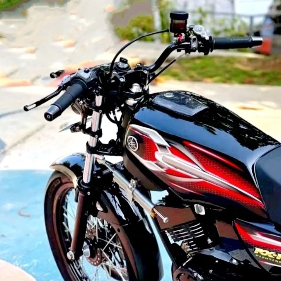 STIKER STRIPING ORI YAMAHA RX KING MERAH 2007 STIKER YAMAHA RX KING 2007 MERAH RX KING MERAH