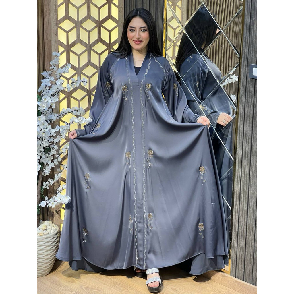 Abaya Mesir | Abaya Megar Motif Bunga