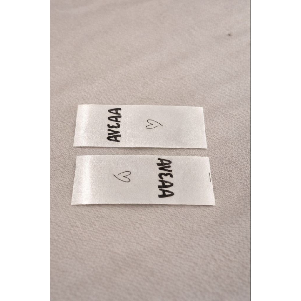 Label Baju / Label Hijab / Label Woven Damask Subtitute