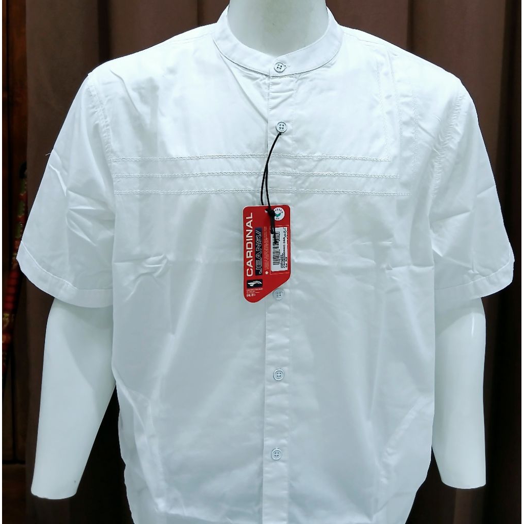 KEMEJA KOKO CARDINAL JEANS [BIG SIZE] SLIM FIT LENGAN PENDEK ORIGINAL