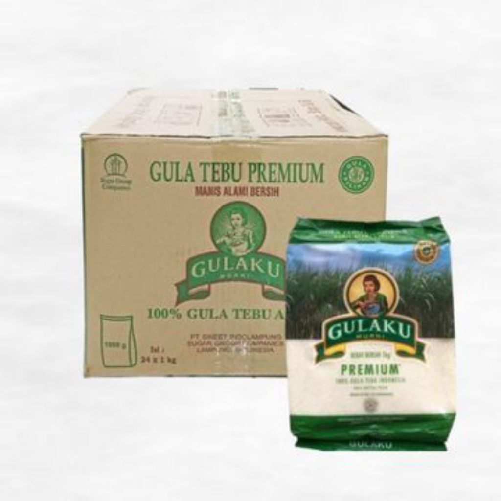 Gula Gulaku 1kg (1 Karton) / Dus Isi 24 Pcs
