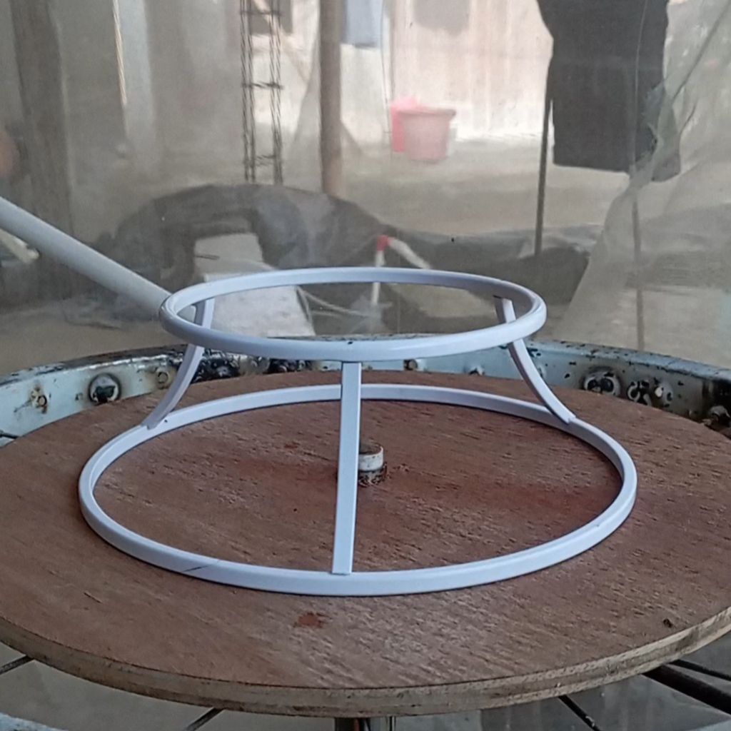 tangkringan bulat cungkok pvc