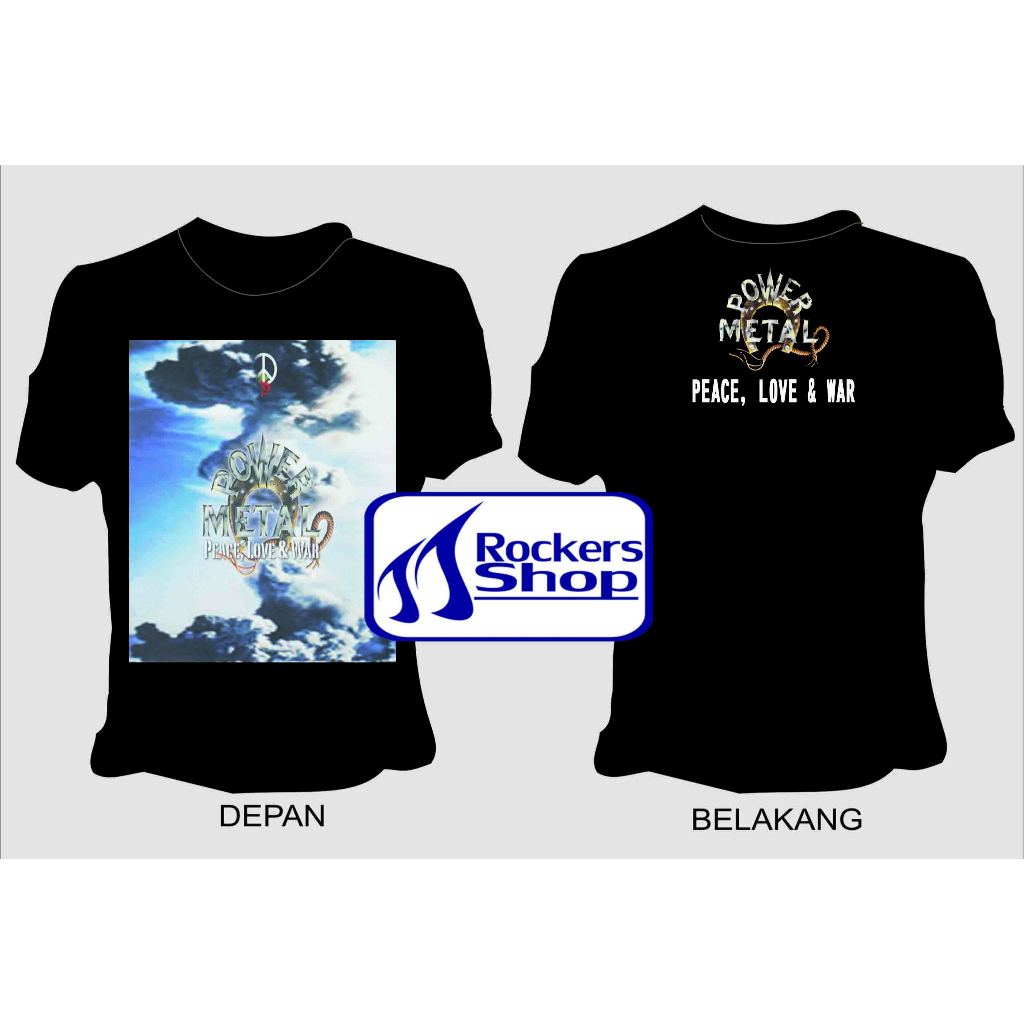 KAOS POWER METAL ALBUM PEACE LOVE & WAR SINGLE HITS PENGUASA BELENGGU PERJALANAN BAND ROCK METAL LAW