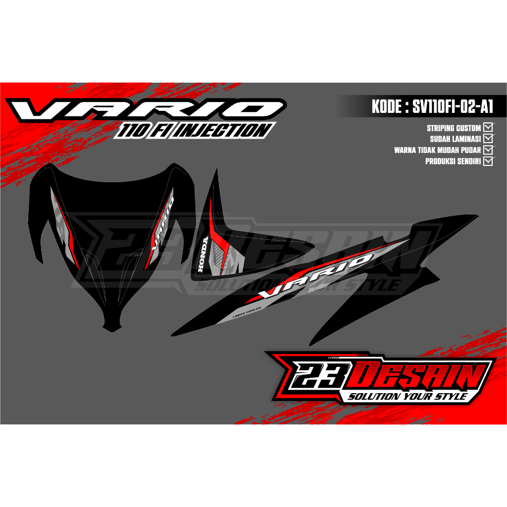 STRIPING VARIO 110 FI MOTIF VARIO GEN 2 STRIPING VARIO 110 FI INJEKSI GEN2 STRIPING VARIO MALAYSIA S