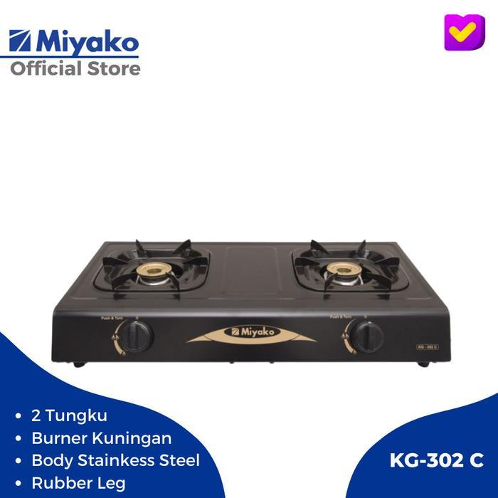 Kompor Murah Miyako MYK 302c 2 Tungku Ceflon Kompor Miyako 302c Gas