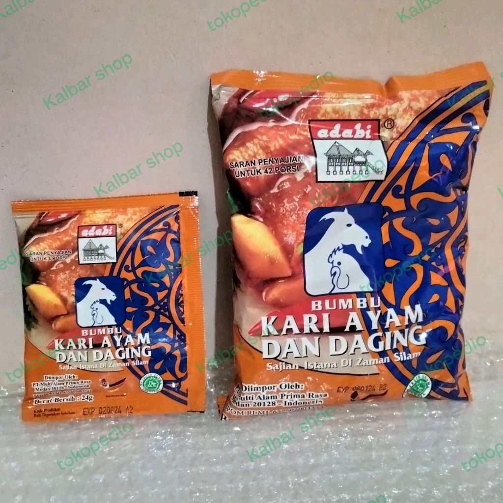 Bumbu Kari Ayam dan Daging - Chicken & Meat Curry Powder - Adabi Bumbu Kari