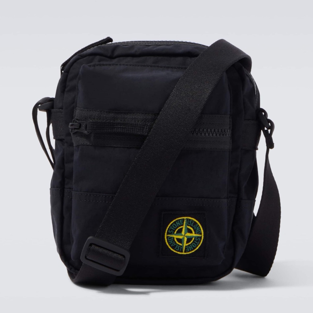 Stone Island Aluminium Tela Compass Poplin Crossbody Bag