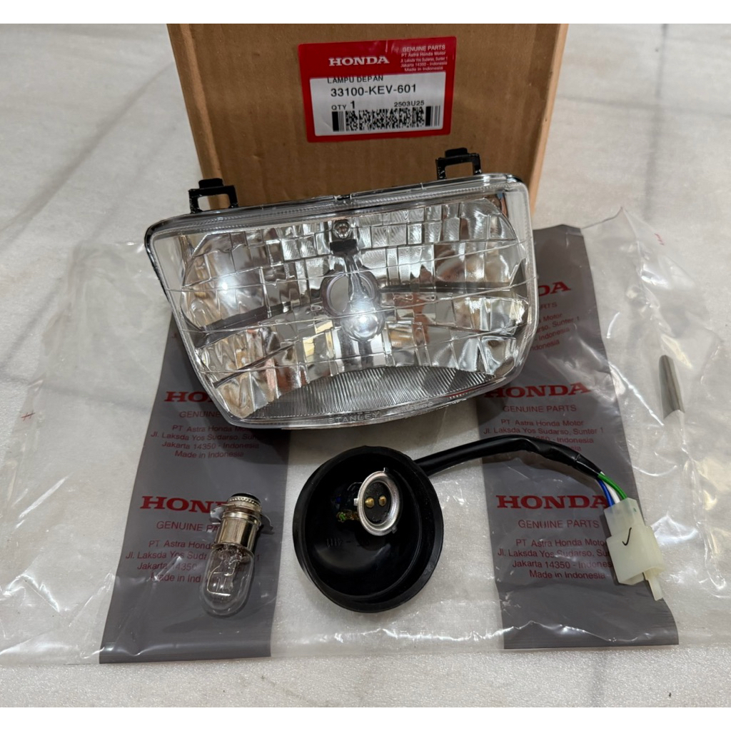 Reflektor Lampu Depan Assy Socket Bohlam Supra X Lama Ori AHM 33100KEV601